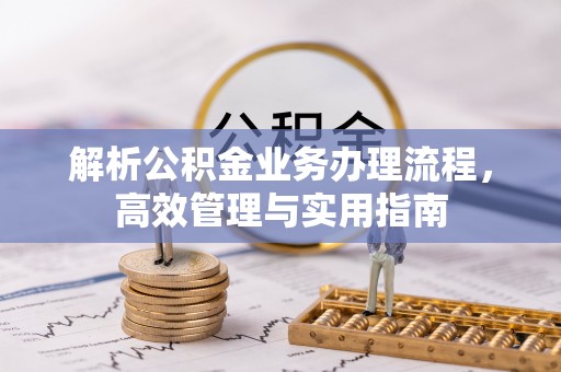 光泽解析公积金业务办理流程，高效管理与实用指南