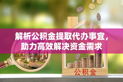 光泽解析公积金提取代办事宜，助力高效解决资金需求